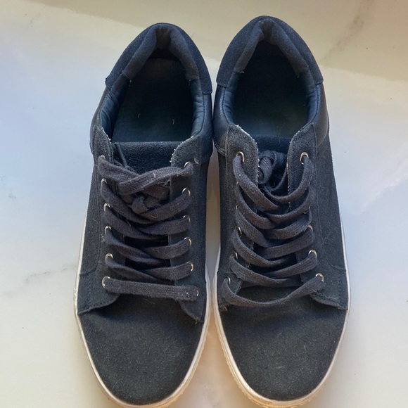Peter Werth navy suede casual runners - Picture 1 of 2